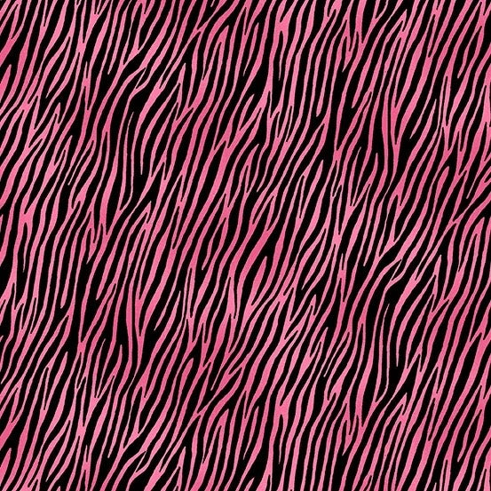 Jewel Tones Makower UK 2401 P Zebra Hot Pink Fabric - Perfect for Quilting, Home Decor & DIY Craft Projects