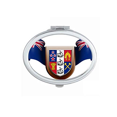 DIYthinker New Zealand National Emblem Portable Folding Mirror - Double Sided Travel Makeup Mirror with Case, Perfect for Home, Travel & Handbag Use