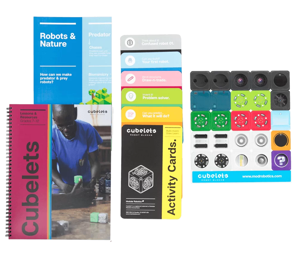 Cubelets Robotics Lesson Plan Bundle for Grades 7-12 | STEM Education Kit with Launchpad Edition | Perfect for Classroom STEM Activities & Robotics Learning