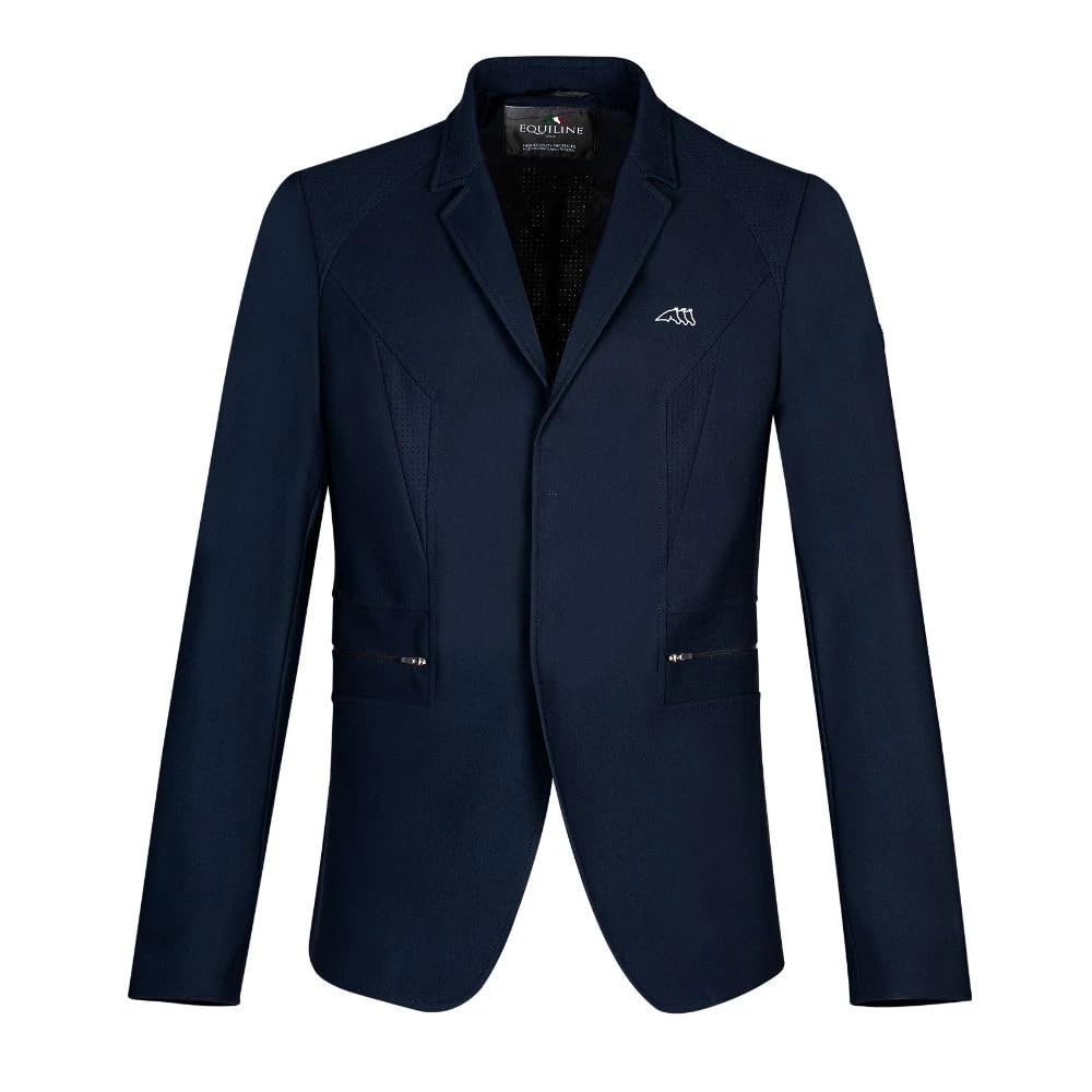 Equiline Gesso Men's Equestrian Competition Jacket - Premium Show Jumping & Dressage Riding Coat for Horseback Riding Events