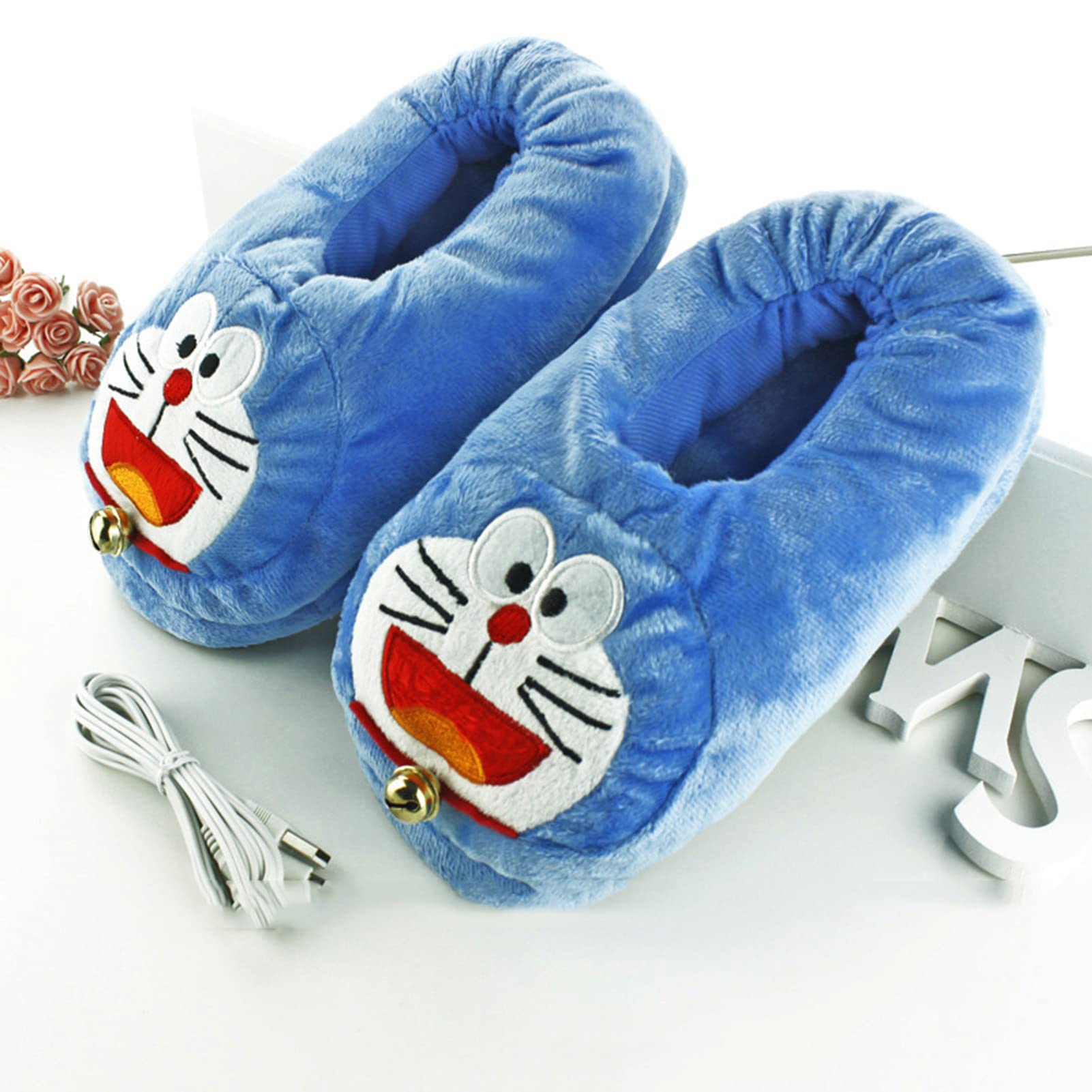 USB Electric Heated Slippers for Men & Women - Plush Indoor Winter Foot Warmers with Heating Technology - Perfect for Cold Weather, Home Use, and Cozy Comfort