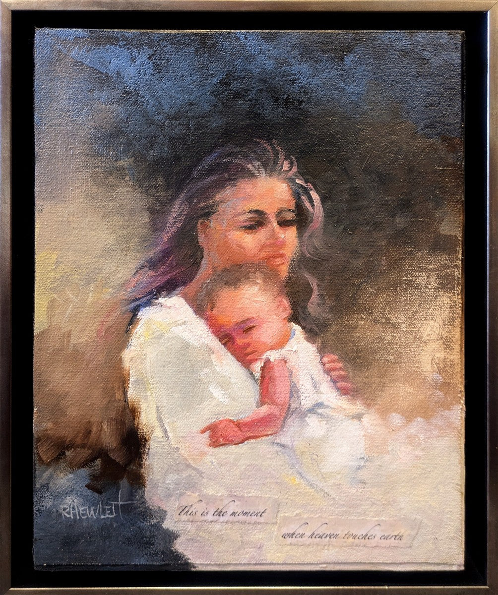 Bend Closer Angels Original Artwork - Handmade Wall Decor for Living Room, Bedroom & Office - Perfect Gift for Art Lovers & Home Decor