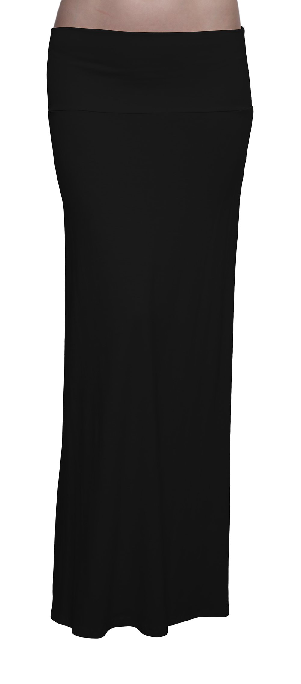 Gravity Threads Women's Classic Maxi Skirts - Flowy Long Summer Skirt with Pockets, Boho Beach Skirt for Casual Wear & Vacation Outfits