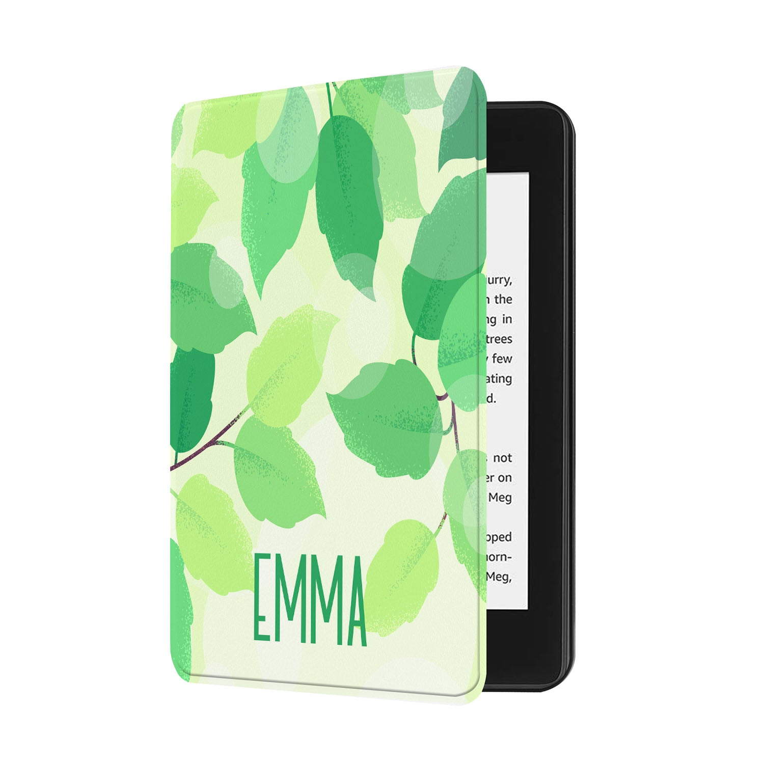 Premium Kindle Case with Leaf Design - Waterproof & Lightweight Cover for Kindle Paperwhite/Oasis - Perfect for Reading Outdoors, Travel & Daily Commute