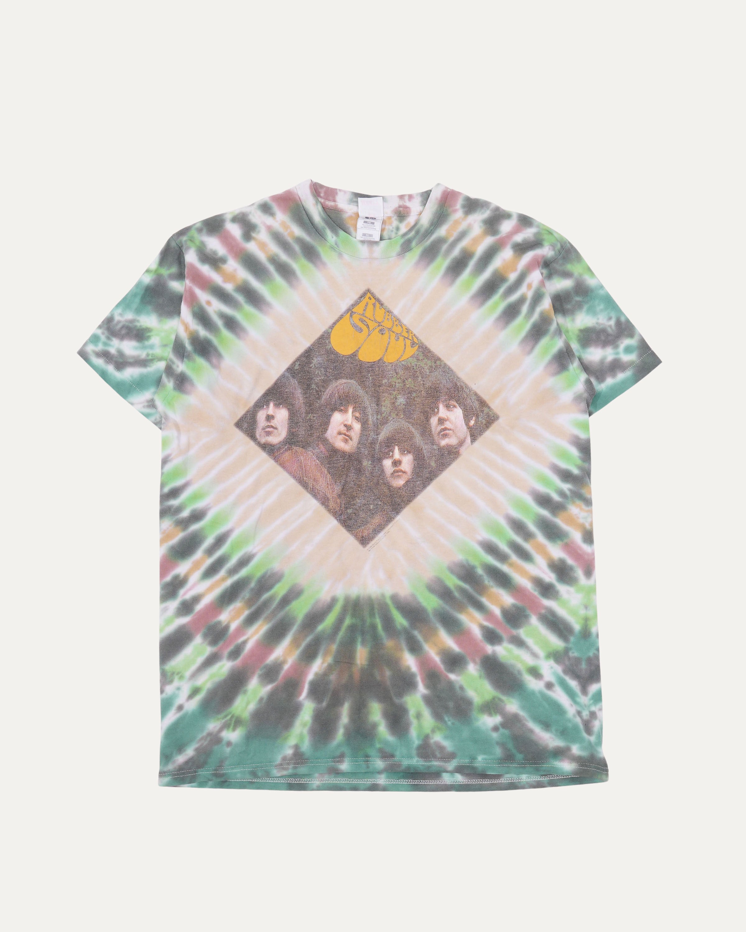 1996 The Beatles Rubber Soul Tie Dye T-Shirt | Vintage Music Band Tee | Concert & Casual Wear