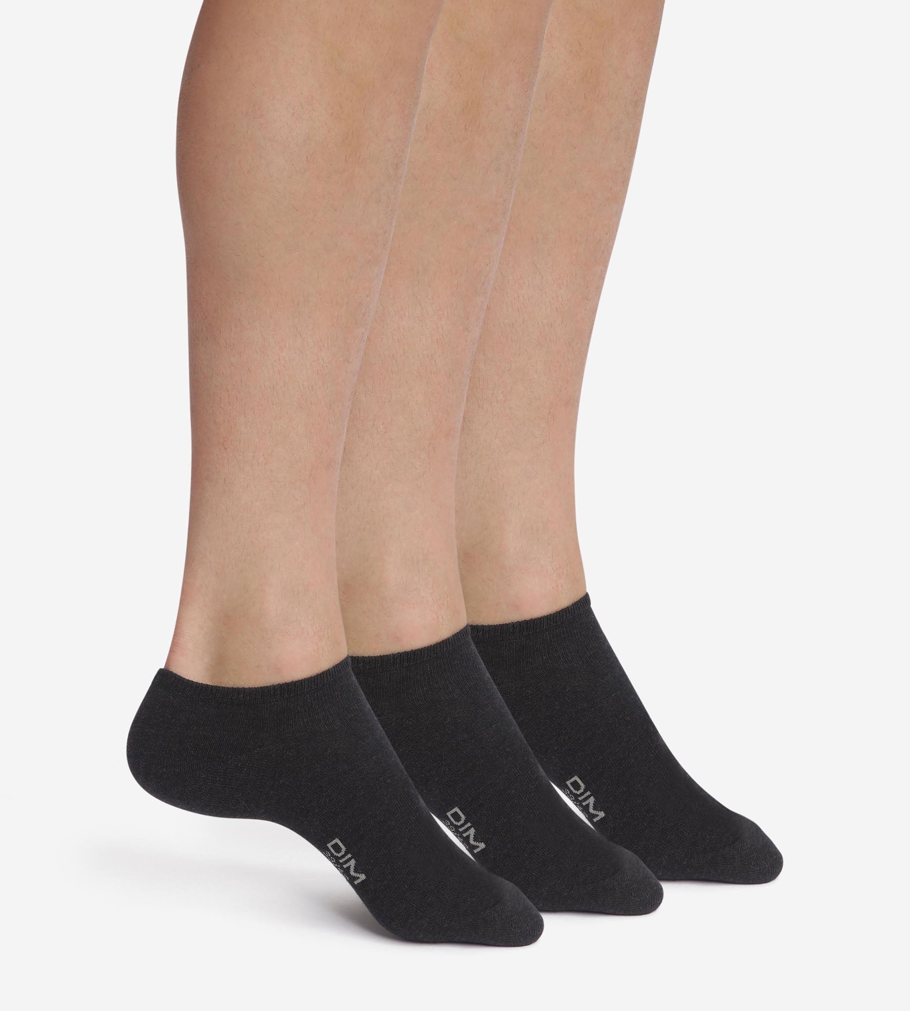 3 Pairs Men's Black Cotton Ankle Socks - Breathable & Comfortable for Casual Wear, Sports & Daily Use