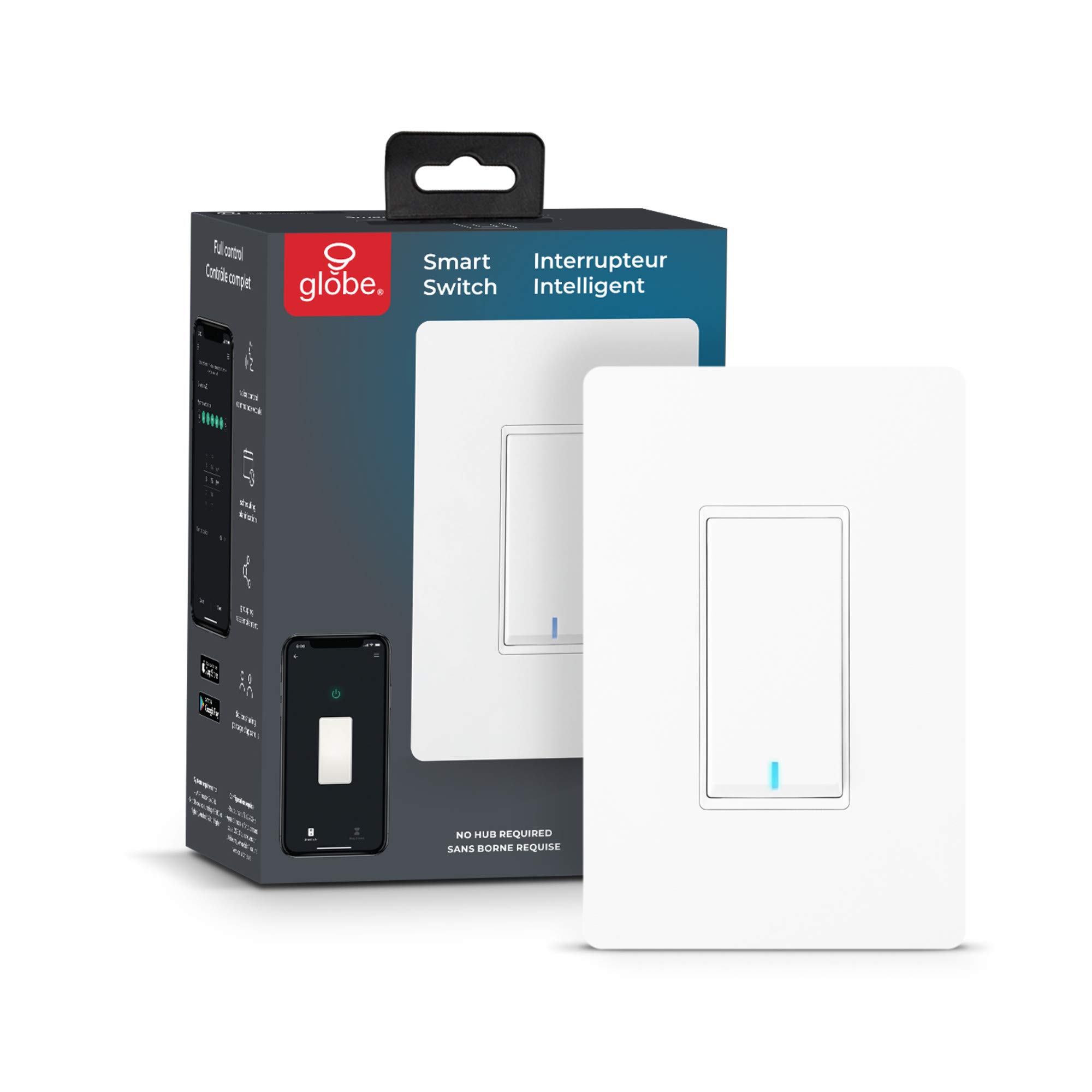 Globe Electric 50200 Smart Plug - WiFi Outlet for Home Automation, Works with Alexa & Google Assistant - Control Lights & Appliances Remotely | Perfect for Smart Homes, Offices & Vacation Rentals