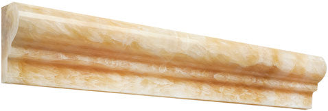 Premium Honey Onyx Stone Ogee Liner & Chair Rail - 12