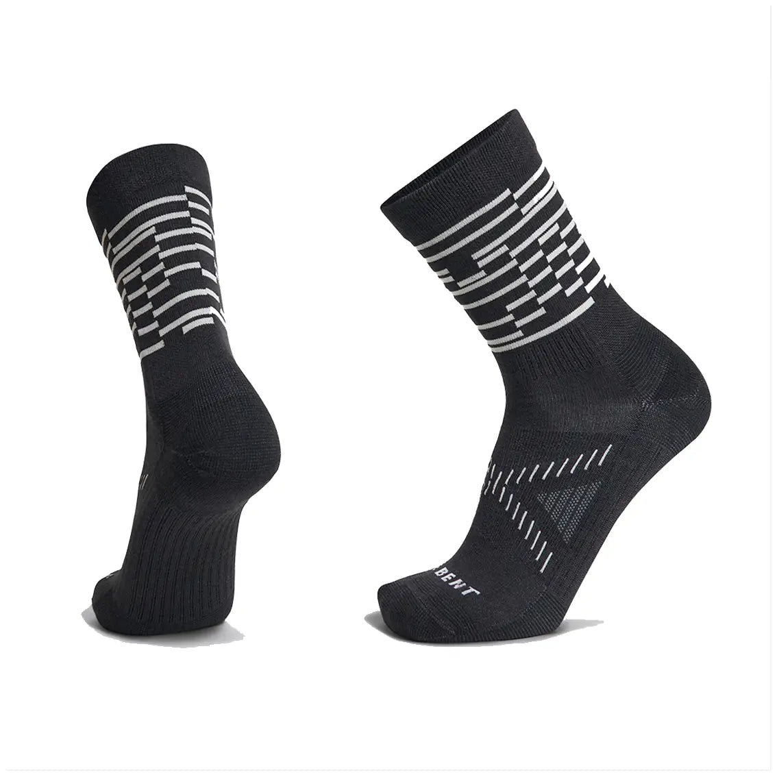 Le Bent Terra Zero Cushion Mini Trail Sock - Black | Lightweight Hiking Socks for Trail Running & Outdoor Adventures