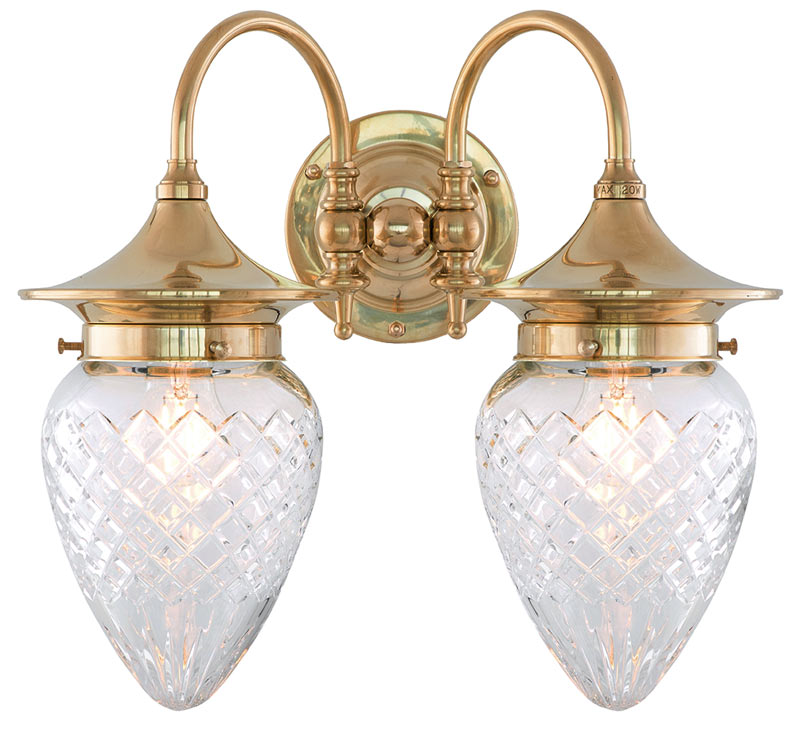 Tigerstedt Clear Glass Bathroom Lamp - Modern Vanity Lighting for Bathroom, Bedroom & Powder Room