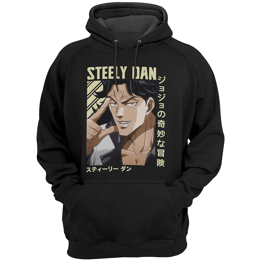 MISOTO68 Steely-Dan Anime Hoodie - Unisex Manga Graphic Sweatshirt for Men, Women & Kids (5+ Years) - Perfect for Cosplay, Casual Wear & Anime Fan Gifts