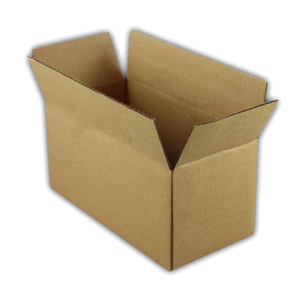200 Eco-Friendly 8x4x4 Inches Corrugated Cardboard Boxes for Packing, Mailing, Moving & Shipping - Durable Cartons for Home, Office & E-commerce Use