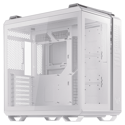 ASUS TUF Gaming GT502 White Mid-Tower PC Case - High Airflow, Tempered Glass, Cable Management | Perfect for Gaming Rigs & Custom Builds