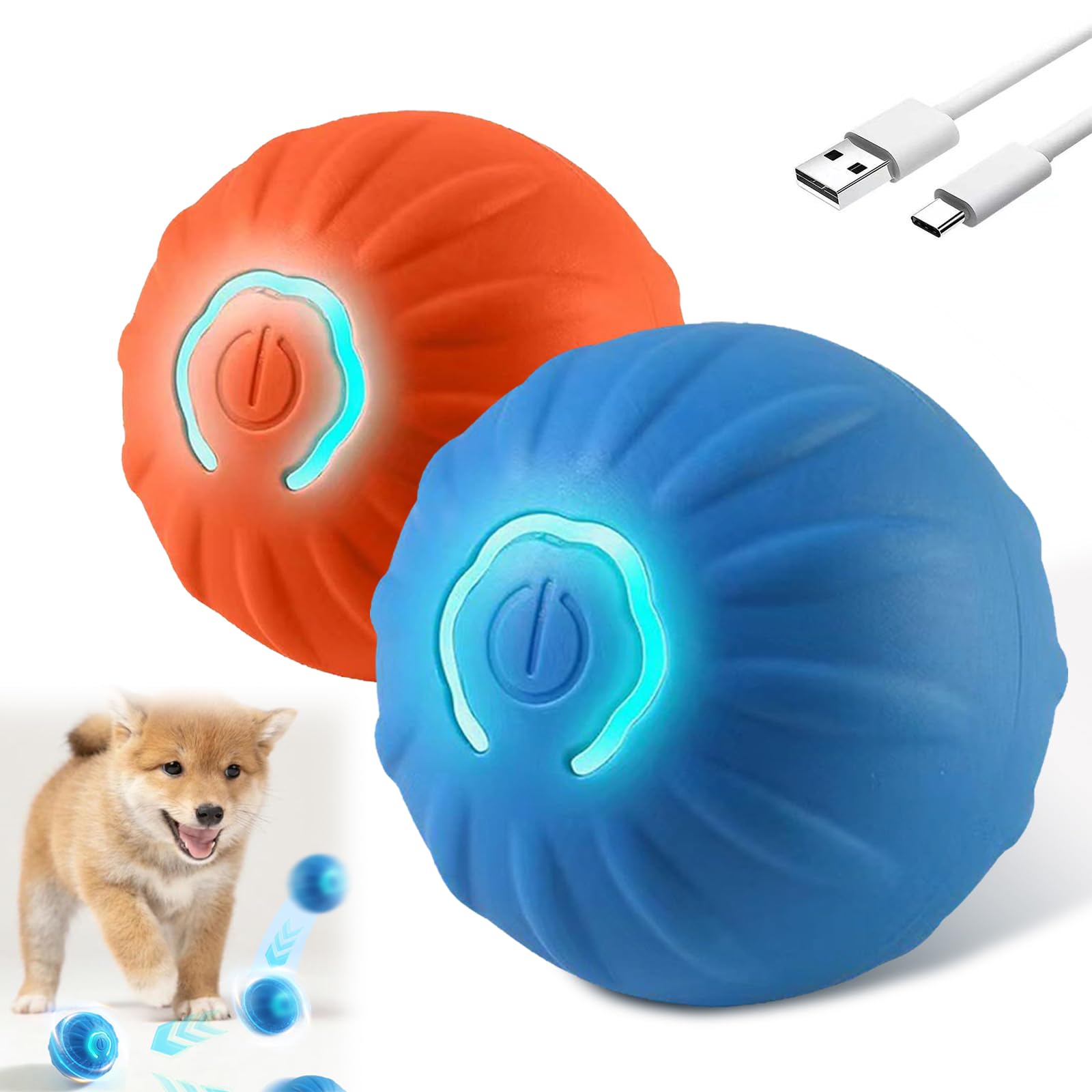 Interactive Shaky Vibrating Ball Toy for Dogs - Automatic Moving & Shaking Dog Ball for Playtime, Training & Exercise - Fun Pet Toy for Small & Large Breeds