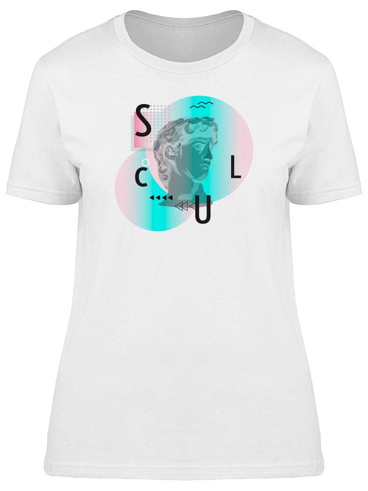 Retro Modern Man Head Sculpture T-Shirt for Men - Vintage Art Graphic Tee for Casual Wear & Street Style