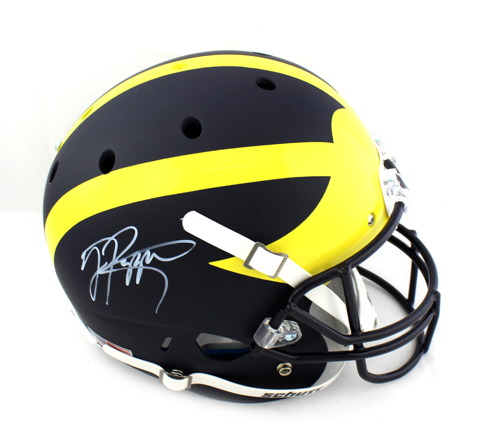 Authentic Jabrill Peppers Signed Michigan Wolverines Schutt Full Size Football Helmet - Collectible Memorabilia for Fans & Sports Enthusiasts - Perfect for Display in Man Caves, Sports Bars & Fan Collections
