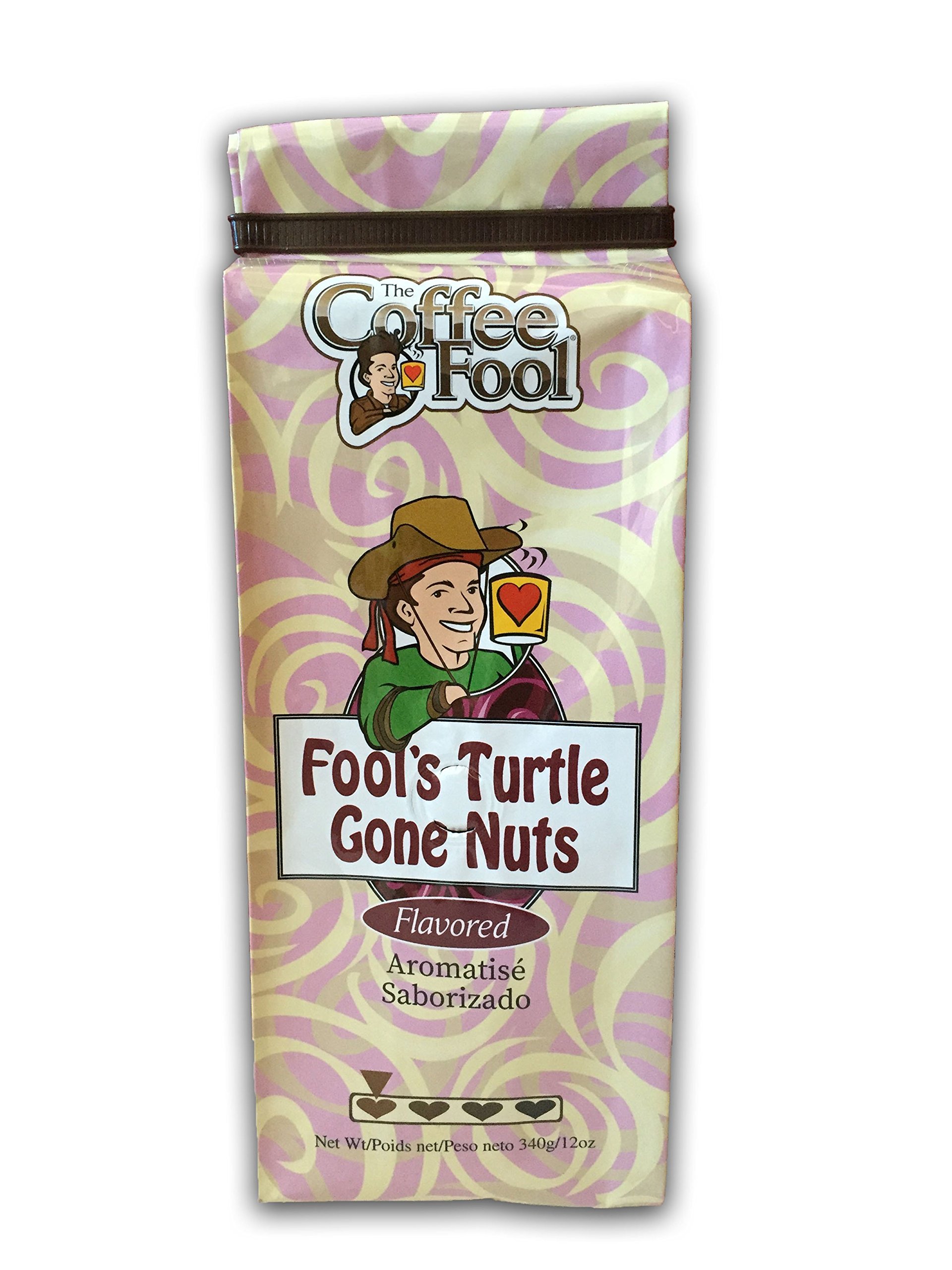 Organic Decaf Turtle Gone Nuts Coffee - Coarse Grind for French Press & Cold Brew - Rich Chocolate & Caramel Flavors for Home & Office Enjoyment