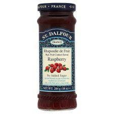 St Dalfour Raspberry Fruit Spread 284G (10oz) - All Natural, No Added Sugar Jam - Perfect for Toast, Yogurt & Baking | Gluten Free & Vegan Friendly