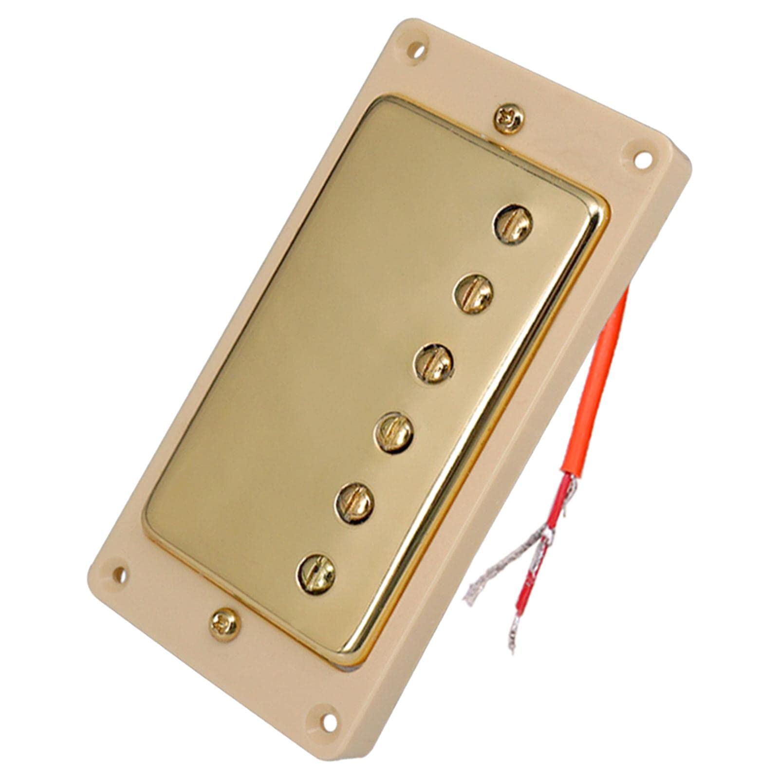 DYNWAVE Universal Double Coil Guitar Pickup - Copper Bridge & Neck Pickup for LP Electric Guitars (Gold) | Perfect for Rock, Blues & Studio Recording