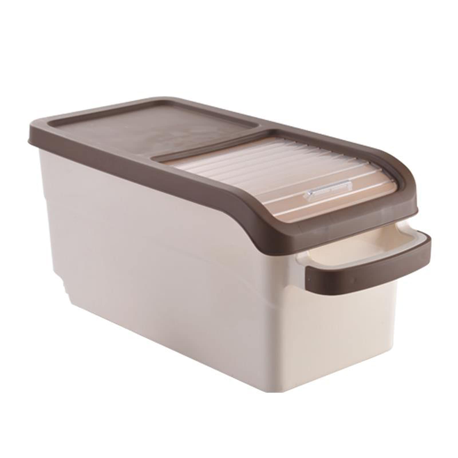 15Kg Airtight Food Storage Container with Wheels & Lids - Large Dry Food Dispenser for Rice, Flour, Grains - Perfect for Kitchen Pantry Organization & Bulk Food Storage