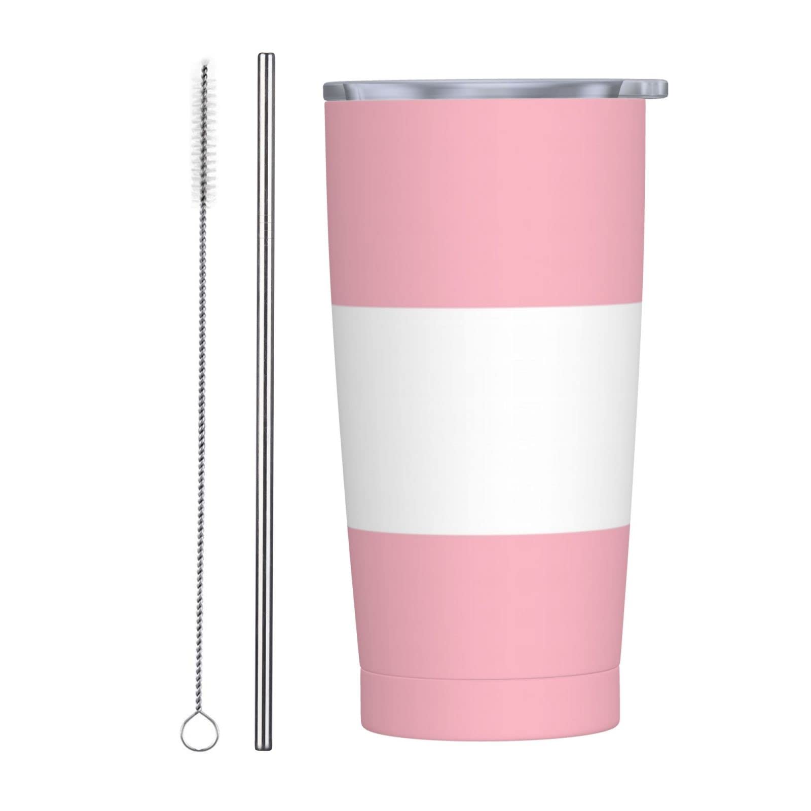 SWEET TANG 20oz Vacuum Insulated LGBT Pride Coffee Tumbler - Stainless Steel Transgender Flag Mug with Leak Proof Lid & Straw - Funny Printed Beverage Cup for Men & Women - Perfect for Pride Events, Parties, Weddings & Daily Use