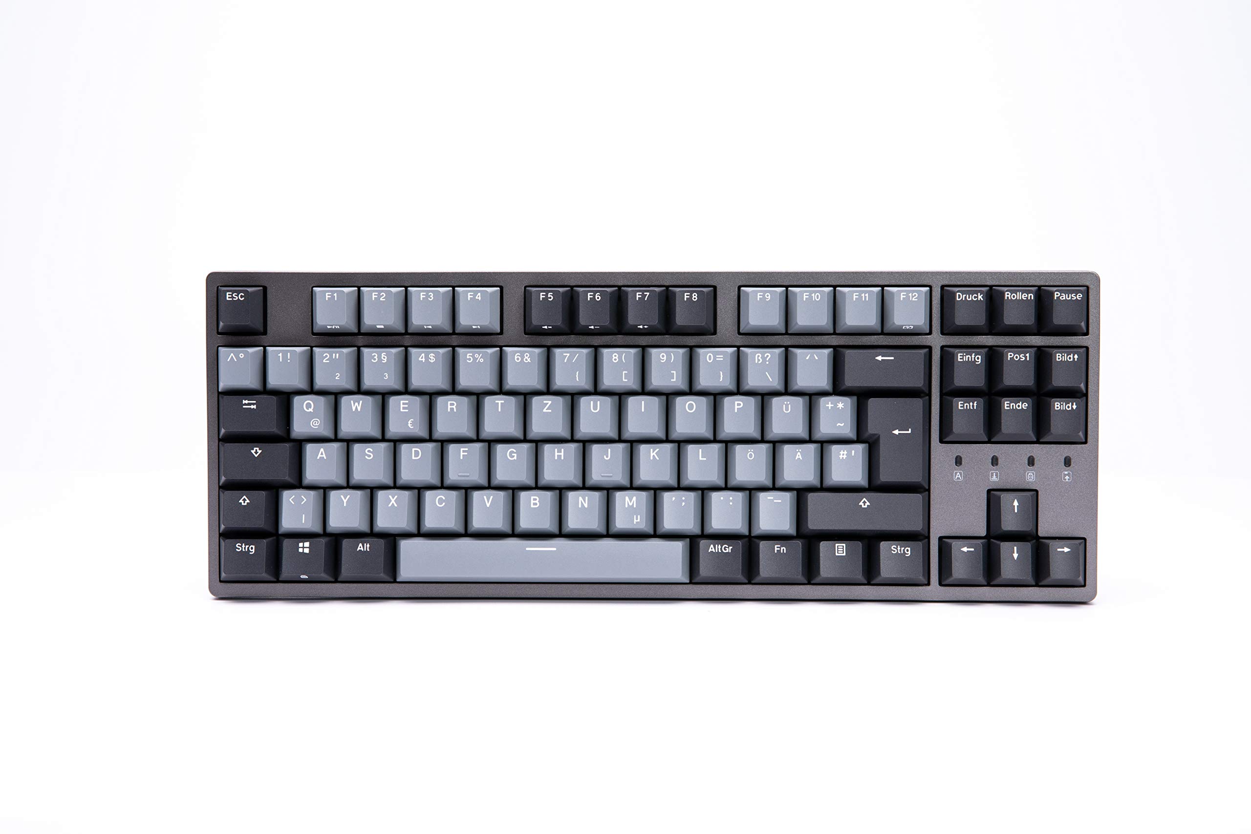 DURGOD Taurus K320 TKL 88-Key Mechanical Gaming Keyboard with Double Shot PBT Keycaps, USB Type-C, Cherry MX Blue Switches - Compact Design for PC, Mac, Gaming & Office (Space Grey, ISO UK Layout)
