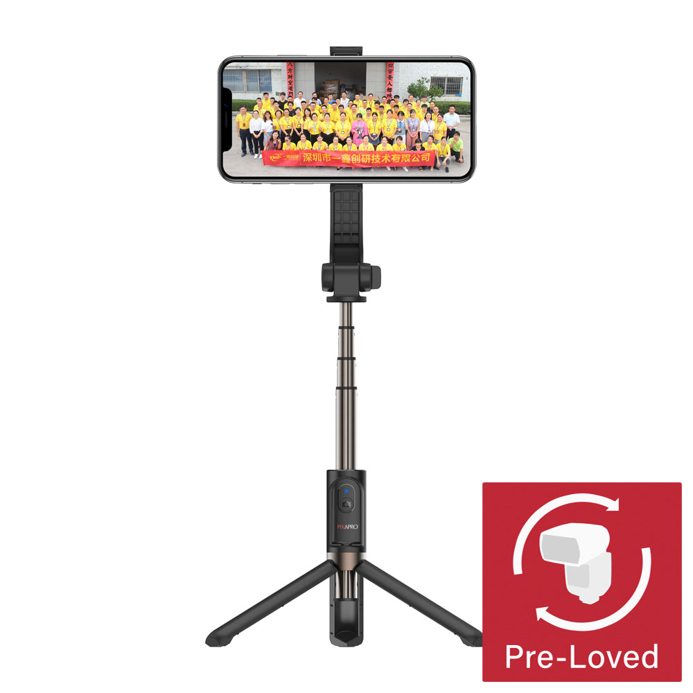 3-in-1 Selfie Stick with Tripod & Single Axis Gimbal Stabilizer - Portable Phone Stabilizer for Vlogging, Travel & Content Creation (Compatible with iPhone & Android)