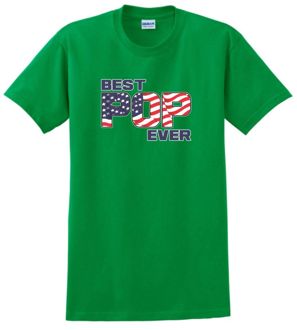 ThisWear Best Patriotic Pop Ever US Flag Graphic T-Shirt - American Pride Apparel for 4th of July, Veterans Day & Casual Wear