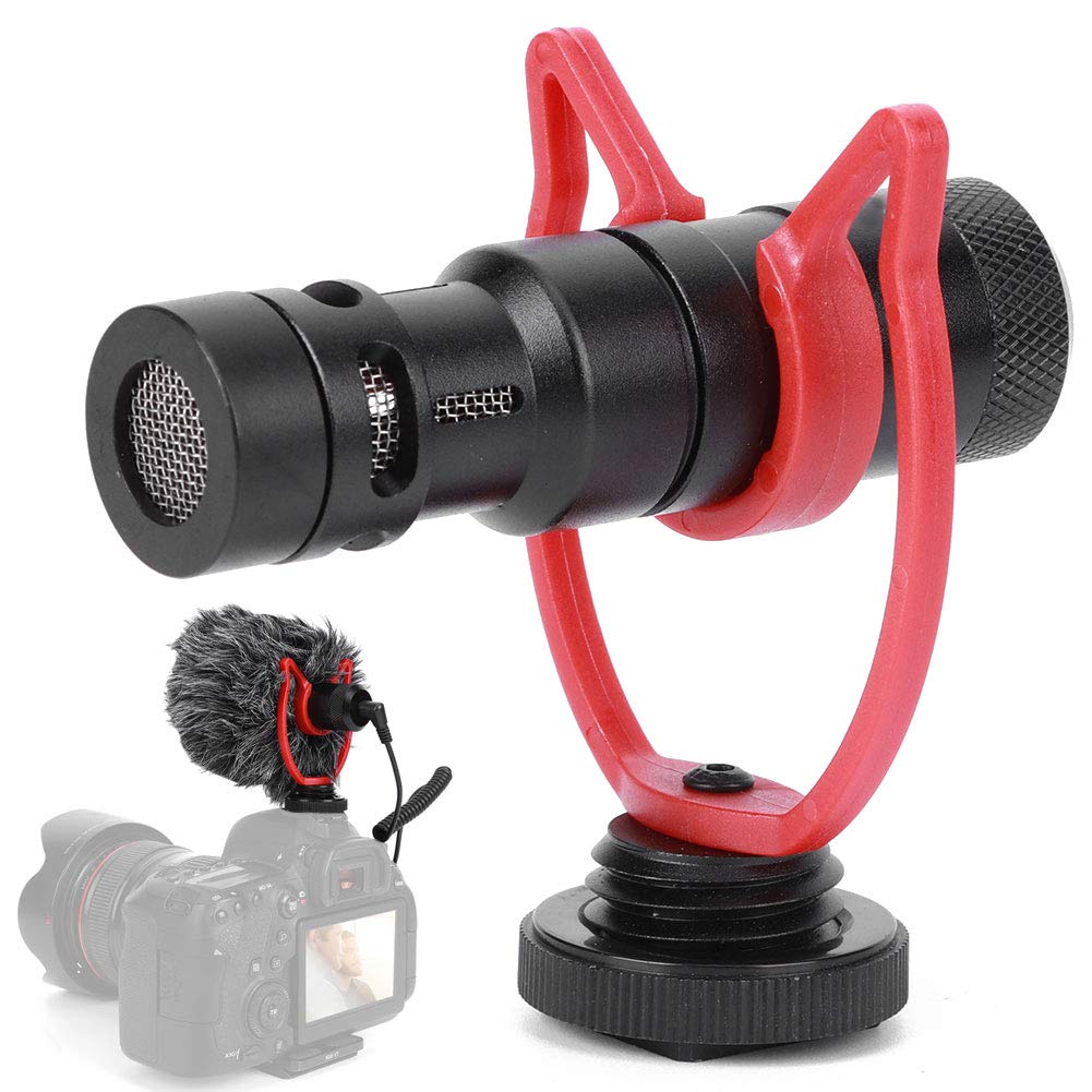 Liyeeo Professional 3.5mm Plug-in Microphone with Shock Mount - Studio Quality Condenser Mic for Podcasting, Voice Recording, Interviews & YouTube Videos - Perfect for Home Studio, Streaming & Content Creation