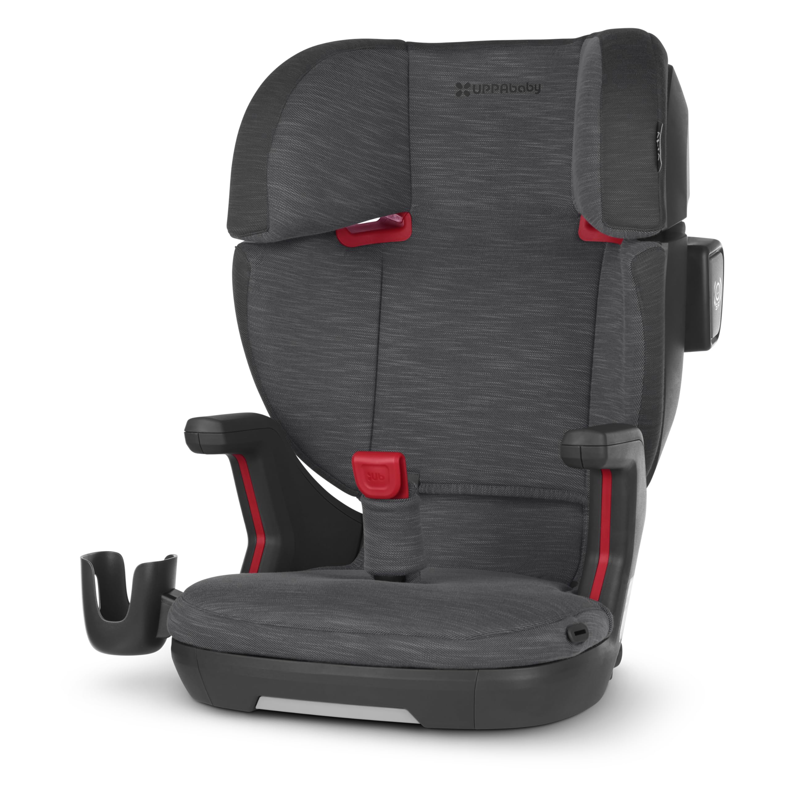 UPPAbaby Alta V2 High Back Booster Car Seat - 7-Position Adjustable with Active Support Headrest for Kids | SecureFit Belt Guide & Cup Holder | Greystone Gray | Perfect for School, Travel & Daily Commute