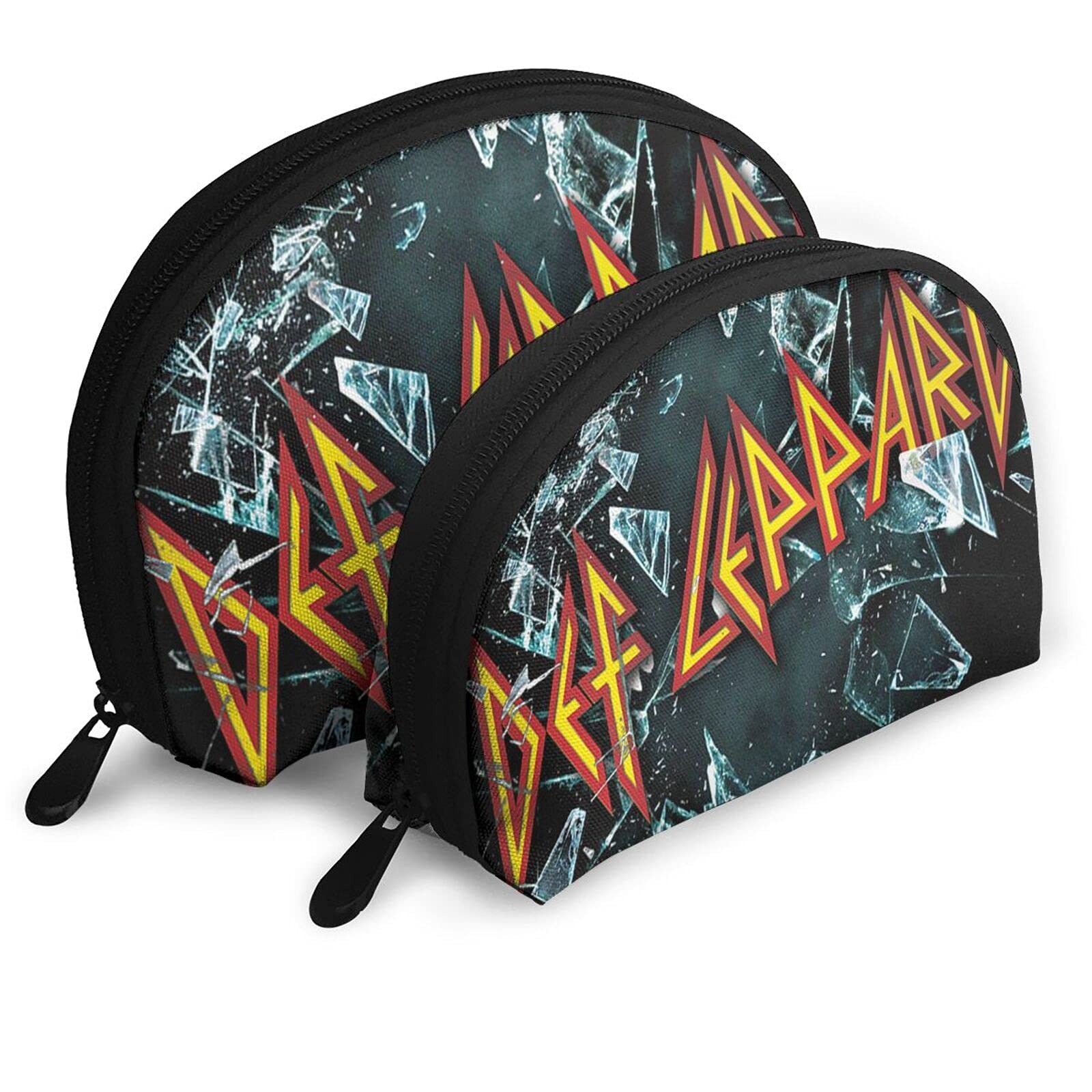 Def Leppard Custom-Made Handbags & Accessories - Stylish Clutches, Wallets, Cosmetic Bags & Travel Storage Bags (Shell-Shaped Design, Large & Small Sizes) - Perfect for Concerts, Travel & Everyday Use