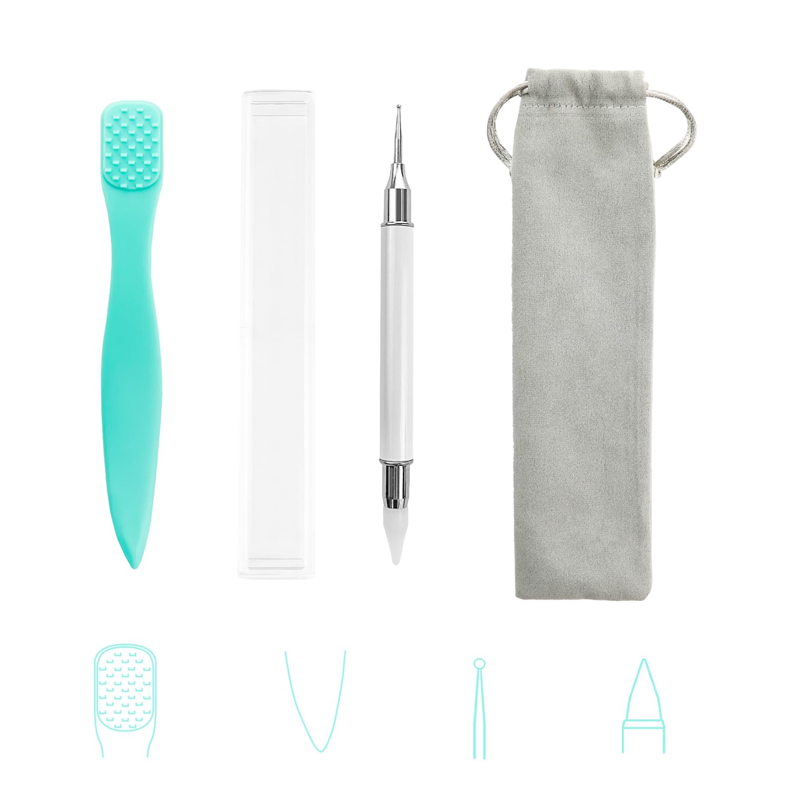 Multi-Purpose Scrapbook Pick Pro Tool - Perfect for Picking, Poking, Placing & Adhesive Removal - Scoring & Folding Ends for Card Making & Scrapbooking - Ideal for DIY Crafts, Photo Albums & Paper Projects