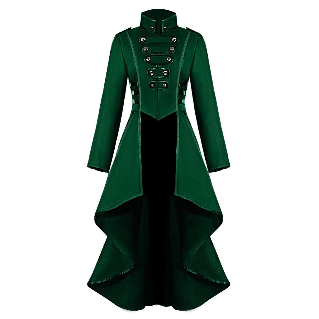 Steampunk Gothic Women's Jacket - Victorian Tailcoat with Lace & Corset Details for Halloween Costume & Cosplay | Perfect for Themed Parties, Renaissance Fairs & Gothic Fashion