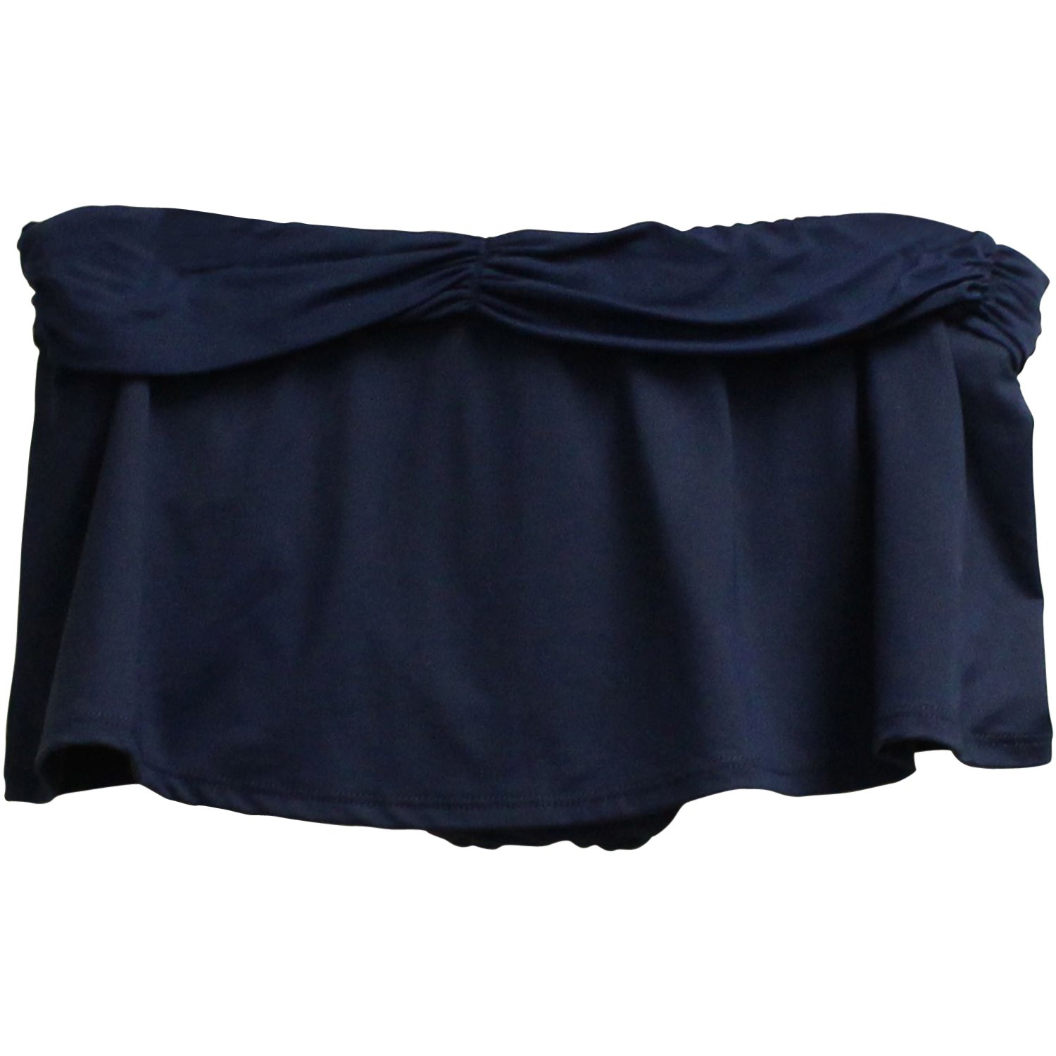 La Blanca Women's Solid Banded Skirted Bikini Bottom - Navy Blue Size 8 | High Waisted Swimwear for Beach, Pool & Vacation | Comfortable & Flattering Swim Bottom