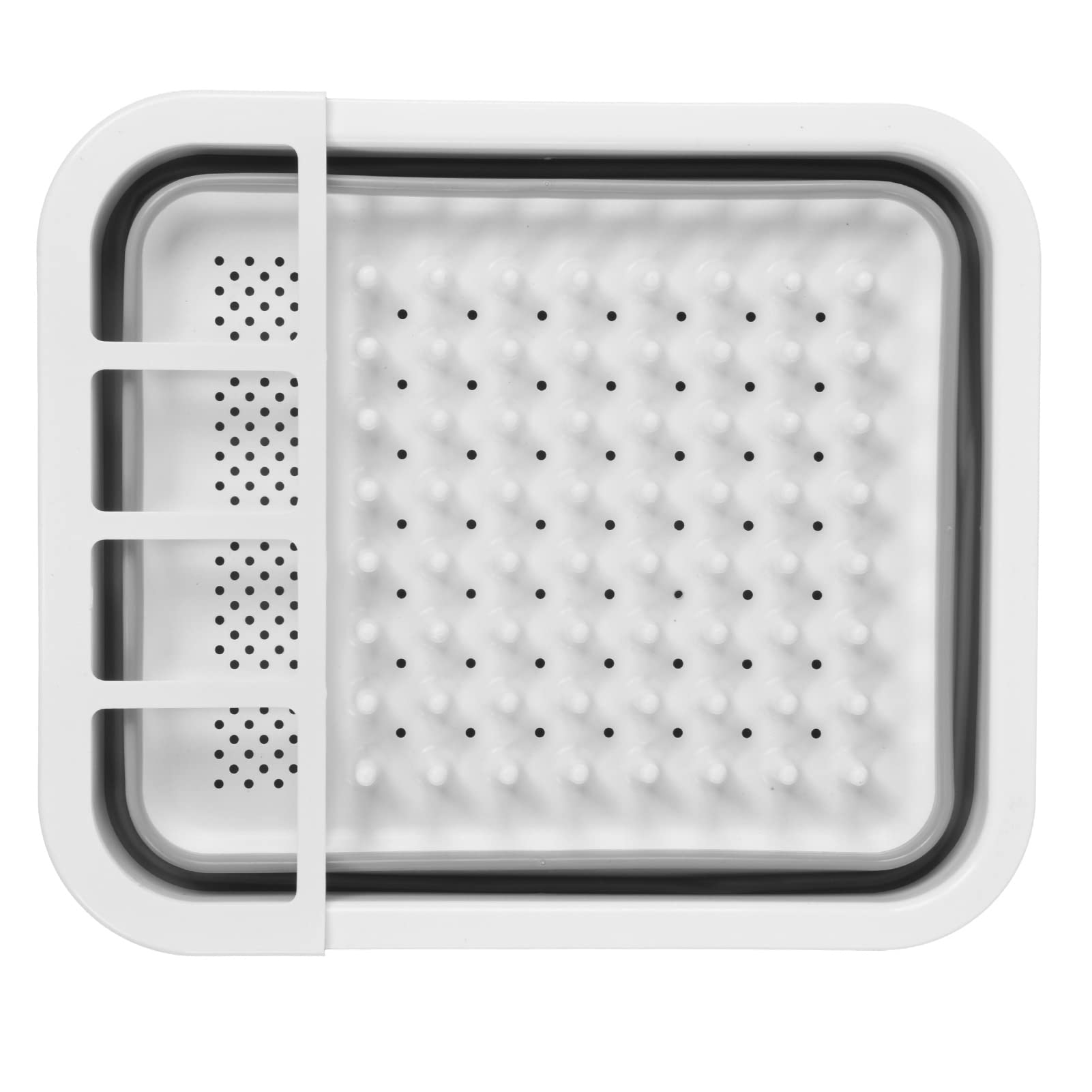 Compact Collapsible Dish Drying Rack with Cutlery Holder | Space-Saving Countertop Drainer for Plates, Bowls & Utensils | Perfect for Small Kitchens, RVs & Dorm Rooms