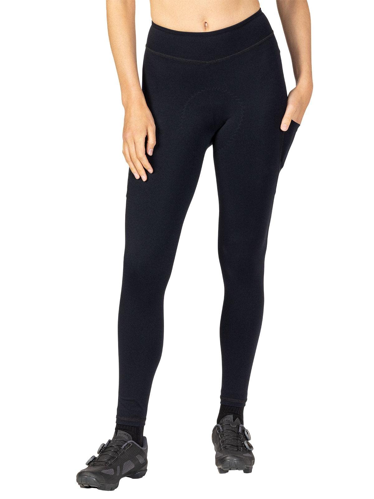 Women's Terry Cycling Bike Pants with Padding - High Waisted 27.5