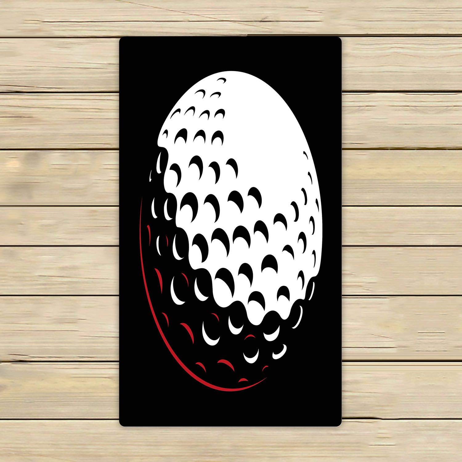 Premium Golf Ball Print Dark Towels - 16x28 Inch Absorbent Quick-Dry Beach, Bath, Pool, Sports, Travel & Spa Towel - Perfect for Golfers, Gym, Yoga & Outdoor Activities