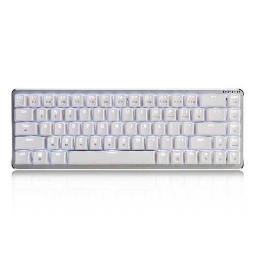 Ajazz ZN 68-Key Mechanical Gaming Keyboard with Cherry MX Switches - Bluetooth 3.0 & Wired Dual Mode for PC, Mac, Gaming & Office Use