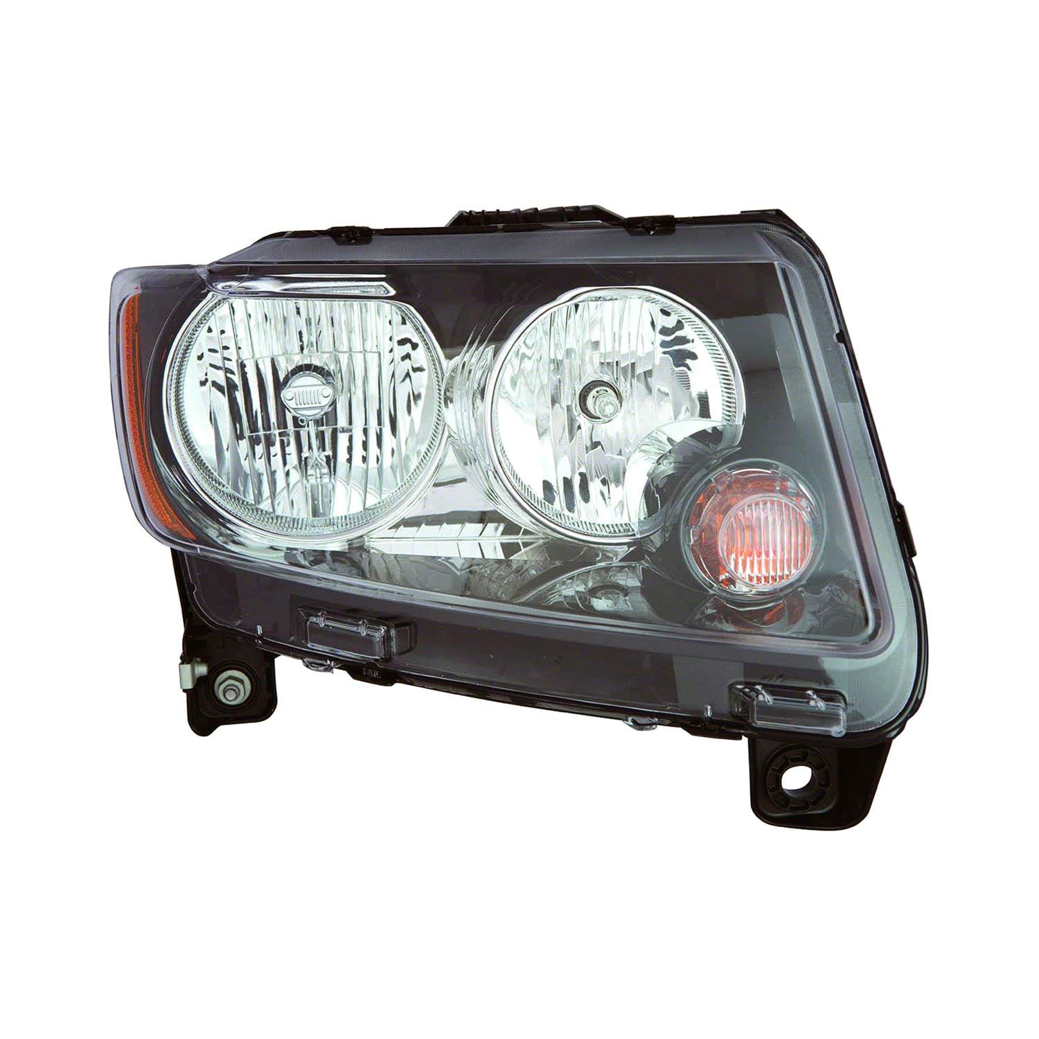 New Aftermarket Passenger Side Front Headlamp Assembly 68171214AA CAPA Certified - Compatible with Dodge, Jeep, Chrysler - Perfect for Night Driving & Vehicle Safety Upgrades