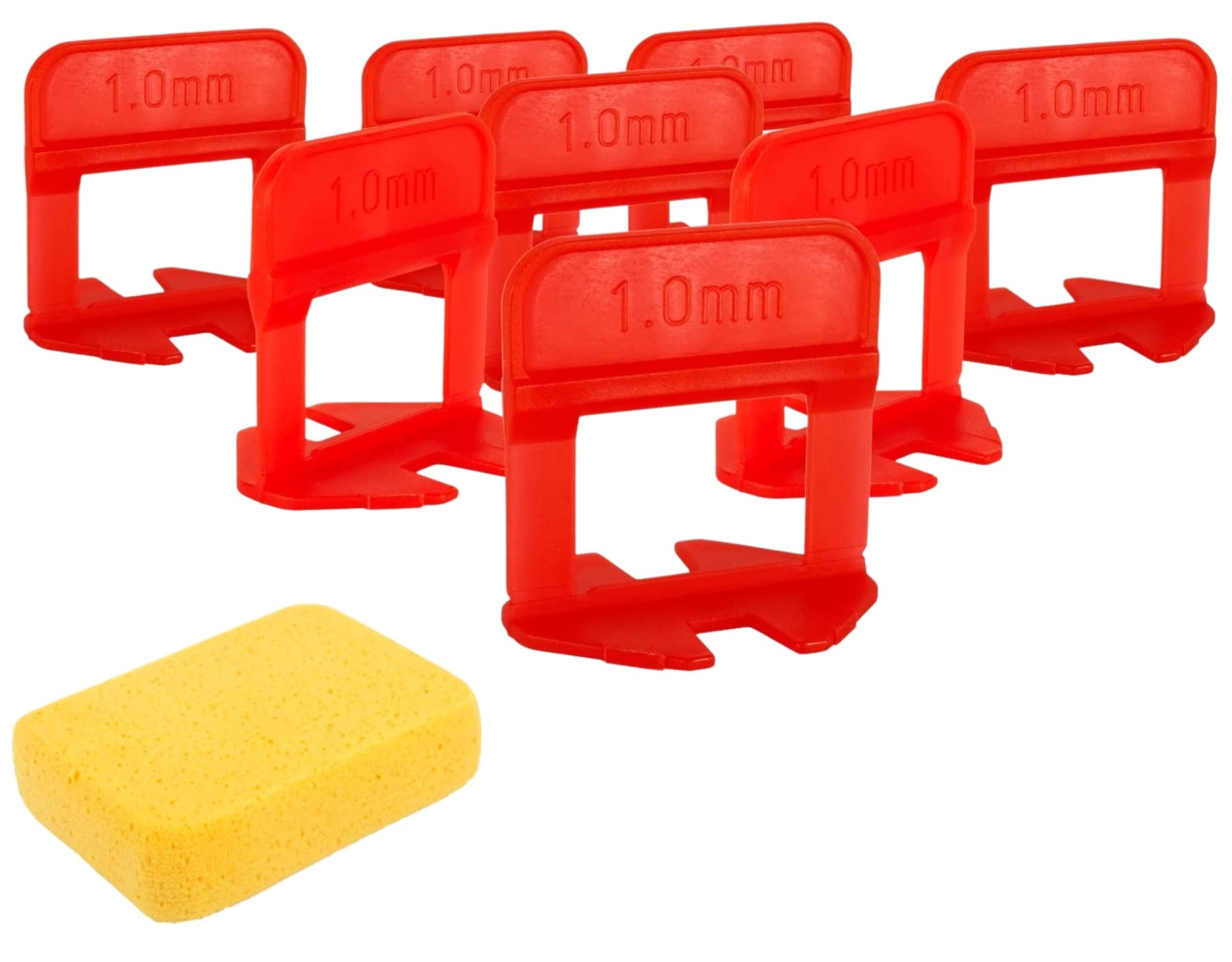2000-Pack 1/32 Inch (1mm) Tile Leveling Spacers - Premium Ceramic & Stone Tile Spacer System for Floors & Walls - Compatible with Most Wedges - Perfect for DIY Home Renovation, Bathroom Remodeling, and Professional Tile Installation