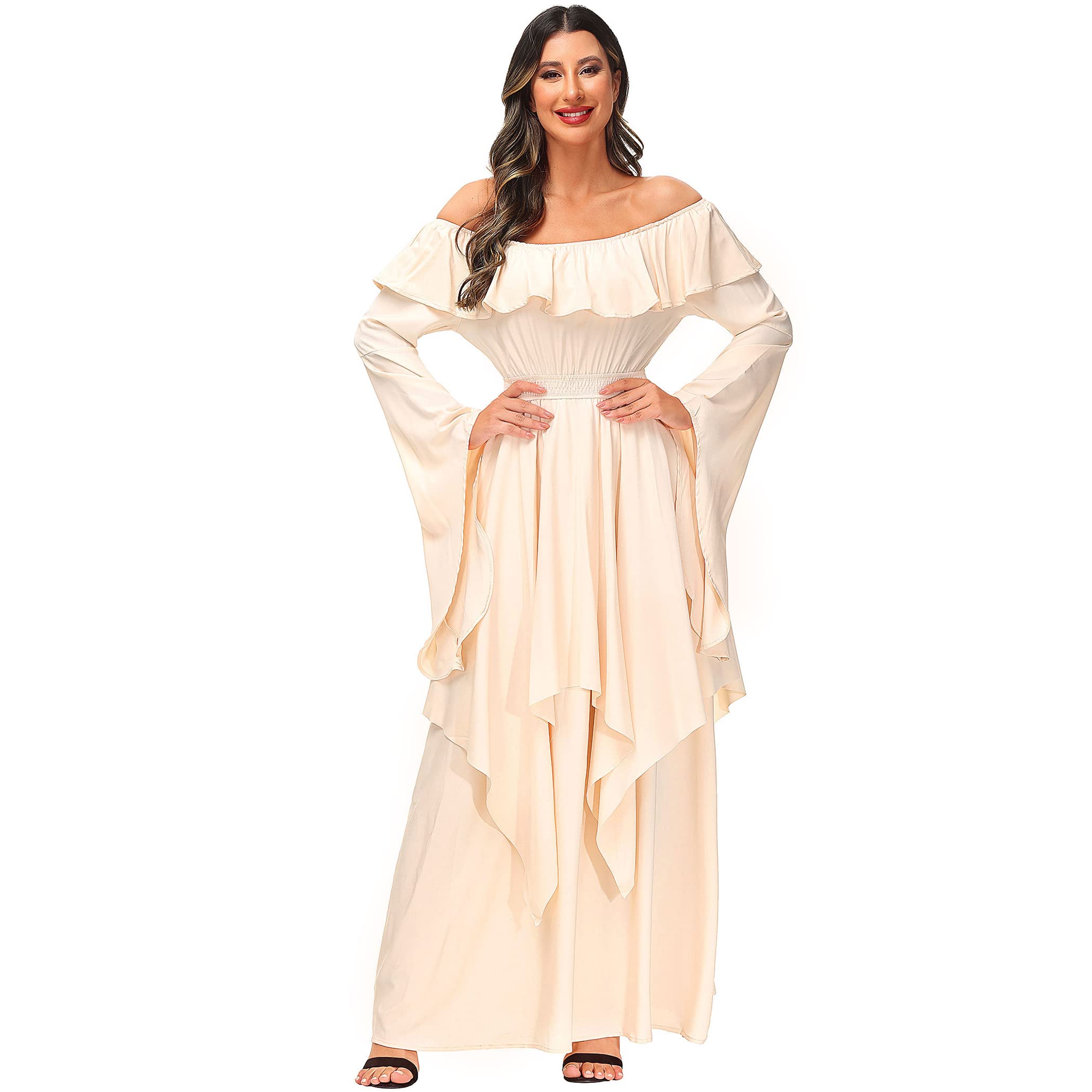 Renaissance Dress for Women - Pirate Peasant Medieval Costume | Historical Reenactment, Cosplay & Halloween Party Outfit