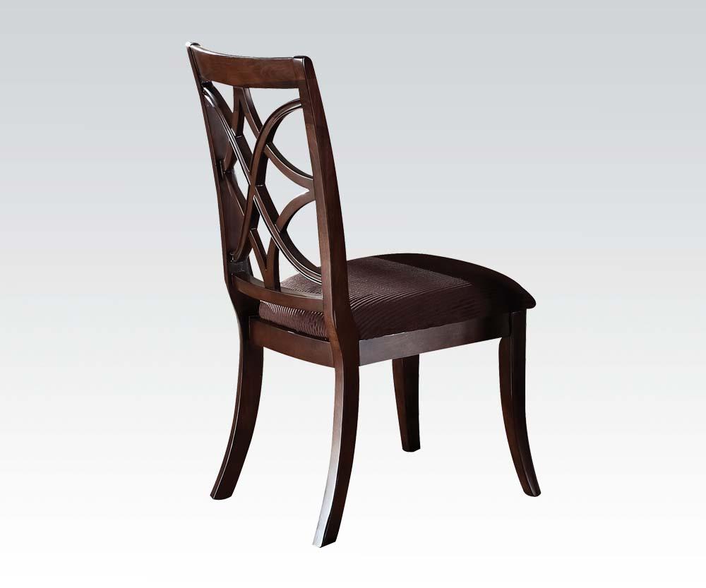 Acme Keenan Dark Walnut Dining Side Chairs Set of 2 - Modern Kitchen & Dining Room Furniture for Home Decor | 60257