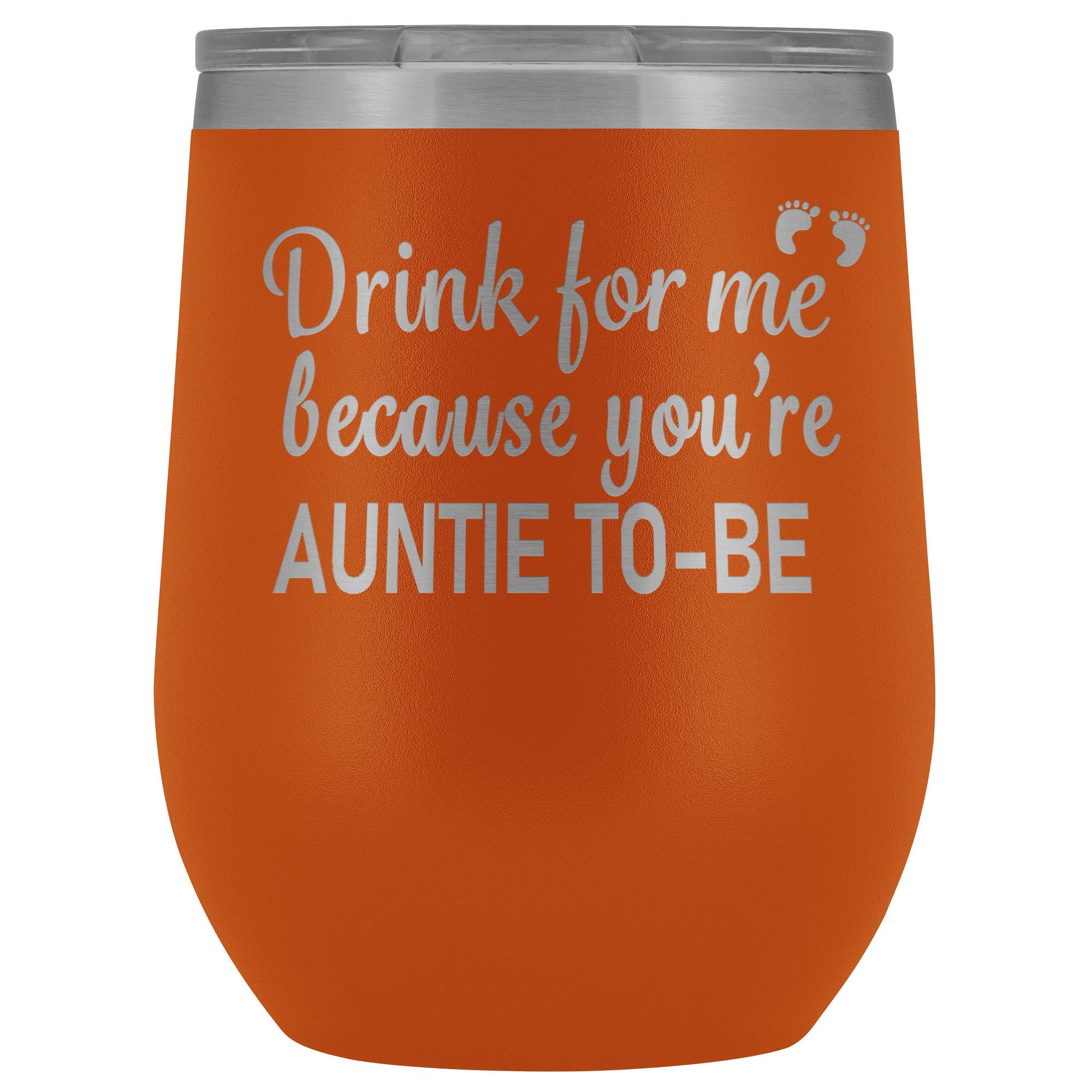 Fun Pregnancy Announcement Wine Tumbler for Sister - New Aunt Baby Reveal Gift - Perfect for Gender Reveal Parties & First-Time Aunt Celebrations
