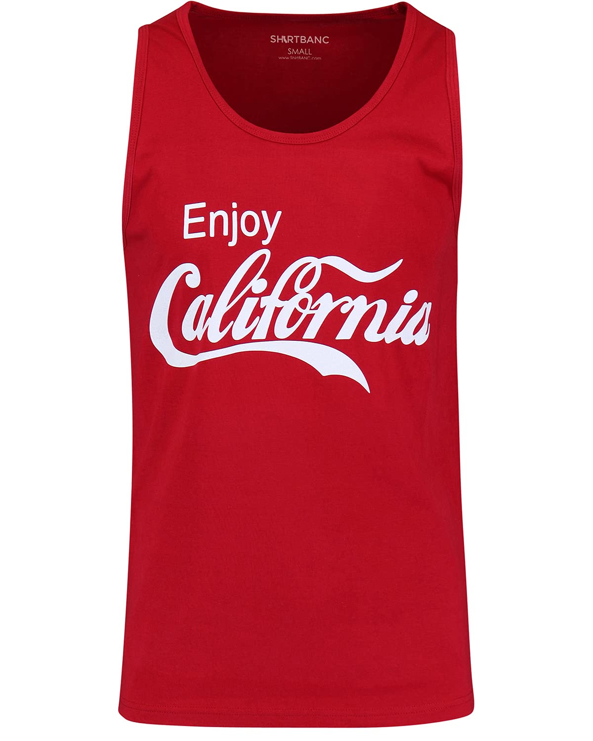 California Men's Tank Top - Famous Soda Pop Inspired Graphic Tee | Soft & Breathable Summer Shirt for Beach, Gym & Casual Wear