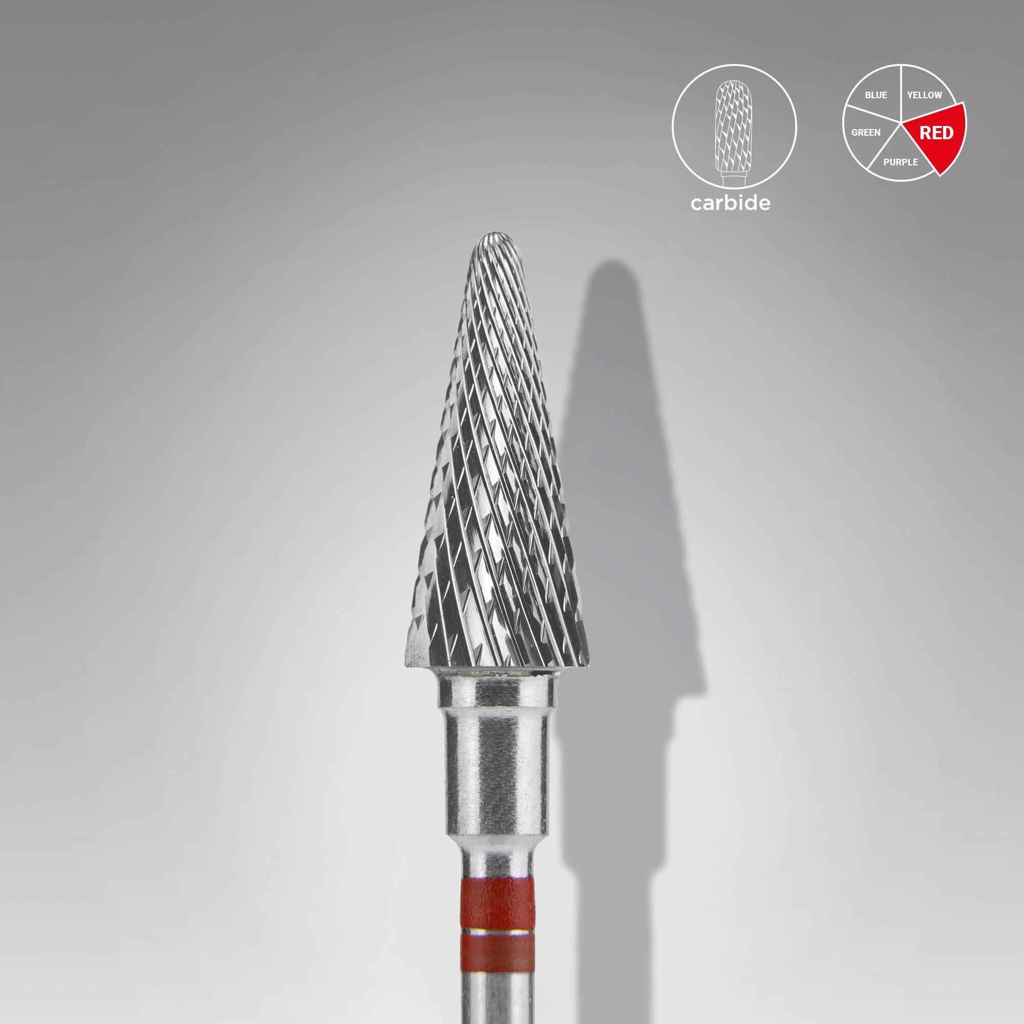 Staleks Carbide Nail Drill Bit Cone - 6mm for Left-Handed Users | Professional Manicure & Pedicure Tools for Salon & Home Use