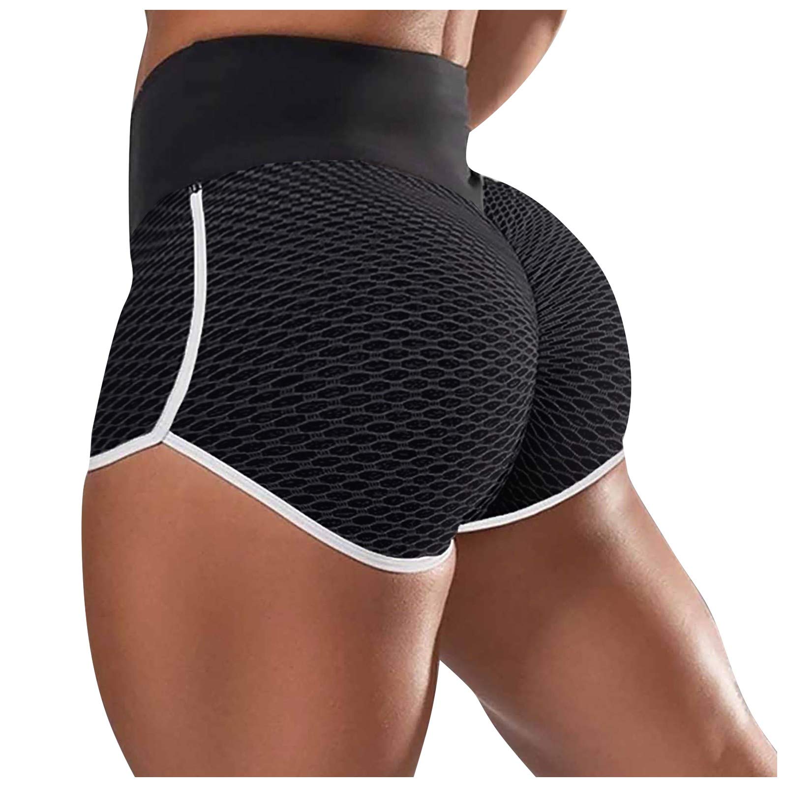 GuangYuan Women's High-Waisted Workout Shorts - Yoga, Running, Volleyball, Biking & Gym Athletic Shorts - Perfect for Sports, Fitness & Active Lifestyle