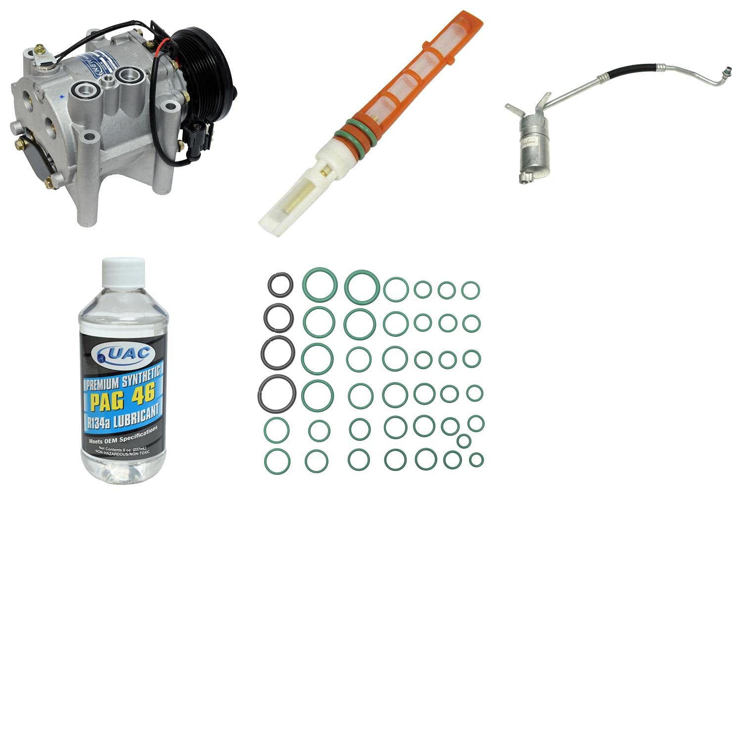 HVAC A/C Compressor Replacement Kit - Compatible with Multiple Car Models | Fast Cooling System Repair | Perfect for DIY Mechanics & Professional Auto Shops