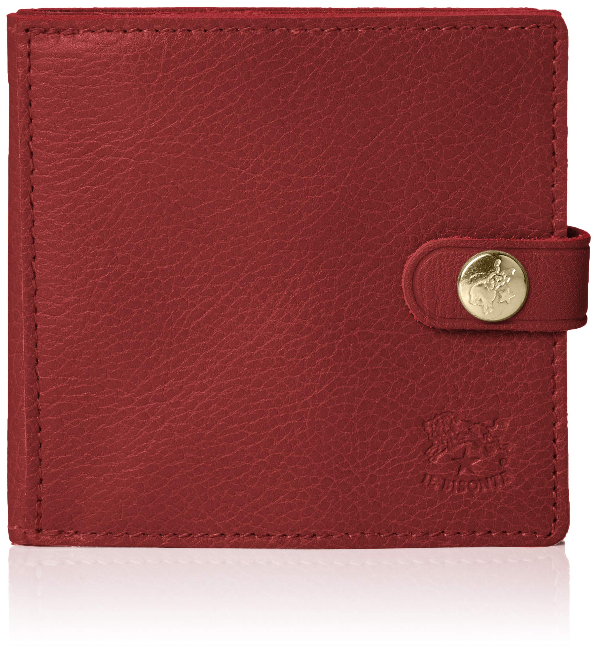 IL BISONTE Genuine Leather Men's Wallet - Slim Bifold RFID Blocking Wallet for Men - Perfect for Everyday Use, Travel & Business