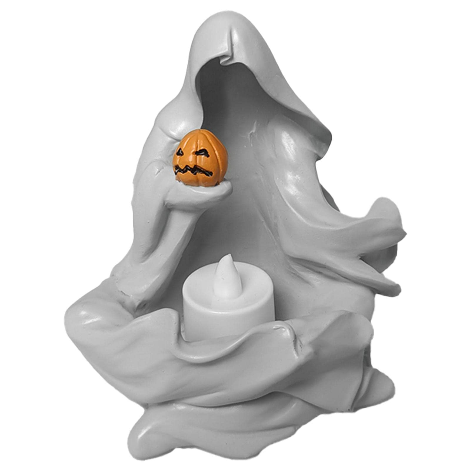 Halloween Grim Reaper Flameless LED Candle - Spooky Pumpkin Witch Decor for Home, Party & Indoor Decorations | Perfect for Halloween Parties, Haunted House Themes & Seasonal Home Decor