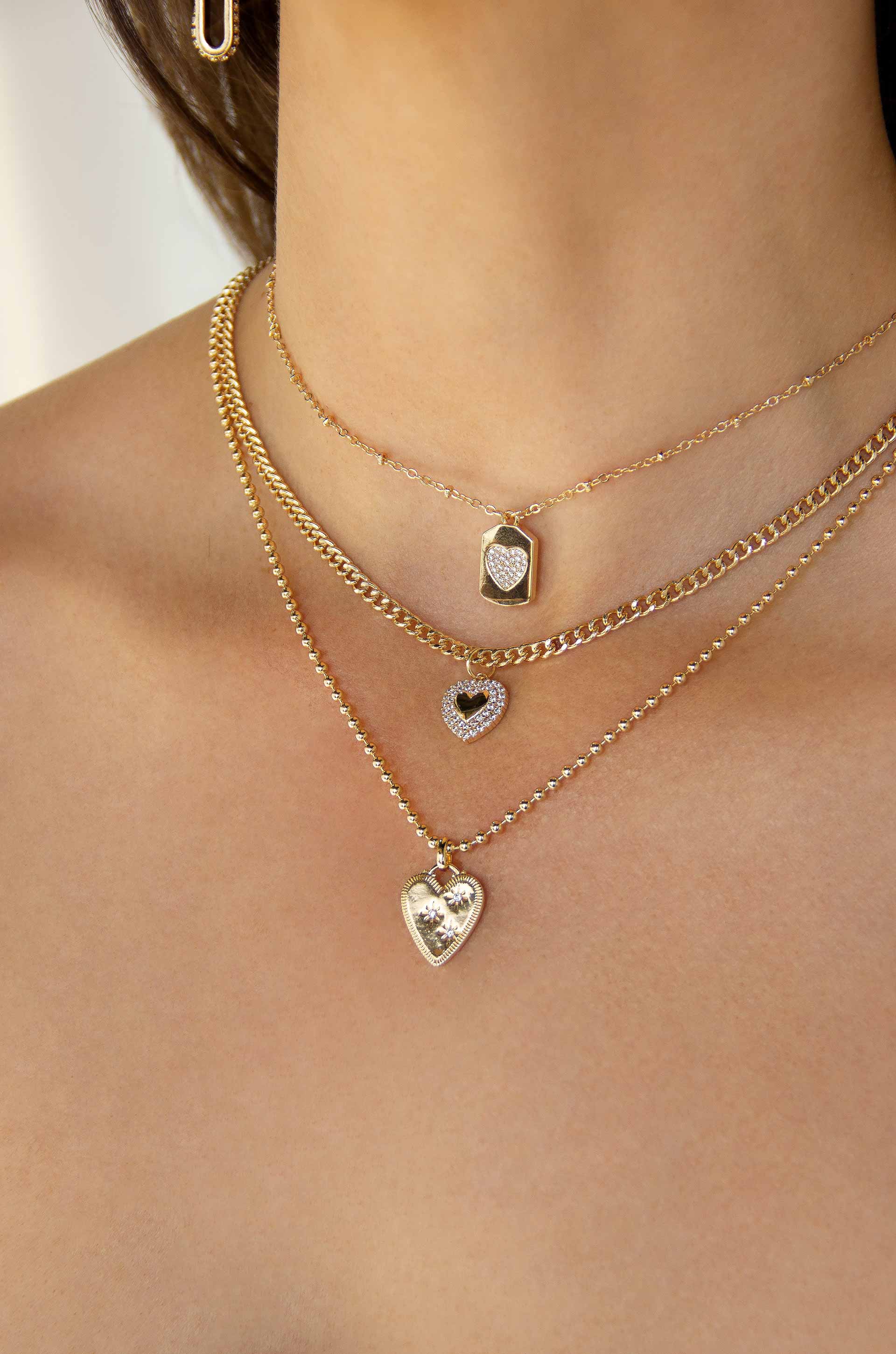 Love to Love Necklace Set - Romantic Couple Necklaces for Valentine's Gift, Anniversary & Wedding - Perfect for Date Night, Proposal & Special Occasions